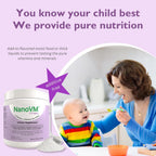 NanoVM 1-3 Años - Multivitamínico Infantil Sin Alérgenos, Polvo sin Sabor, 275g