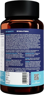 Vitals Hair Vitamin con Biotina y Bloqueadores DHT (60 Cápsulas)