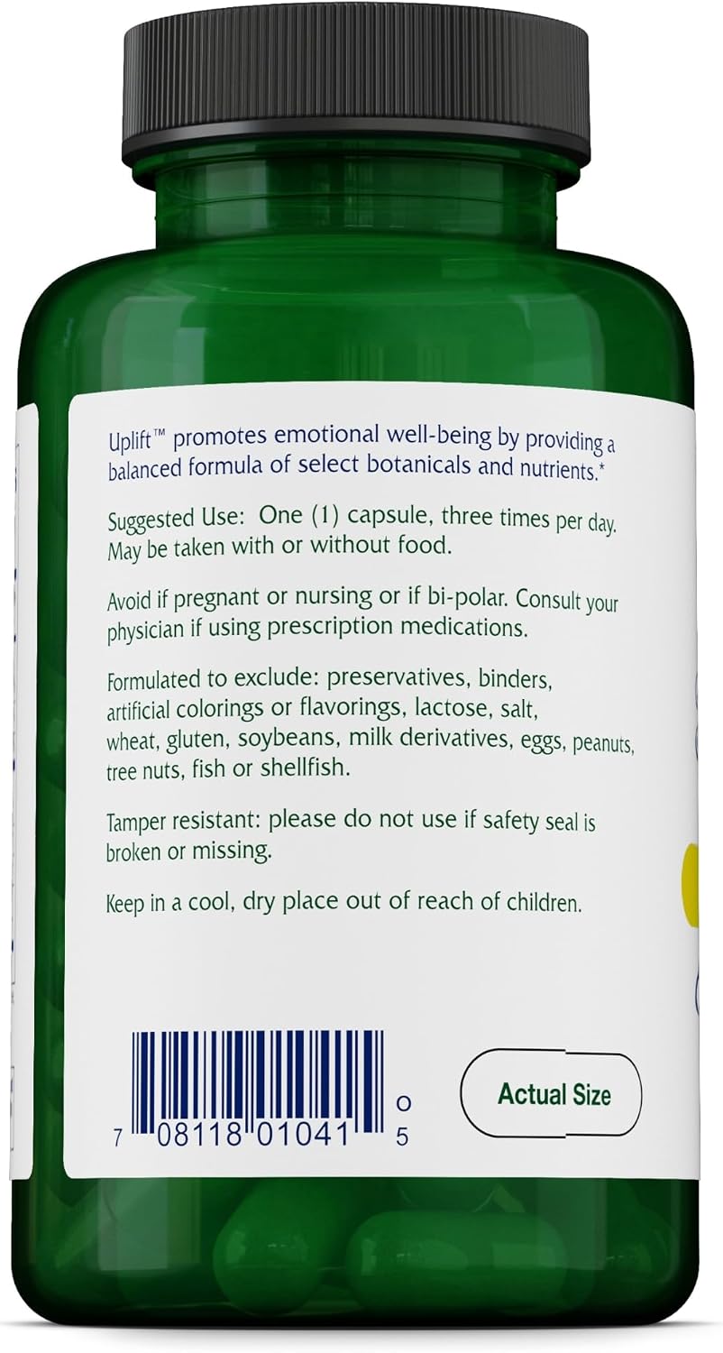 Vitanica Uplift: Emotional and Mood Support – 120 Vegan Capsules