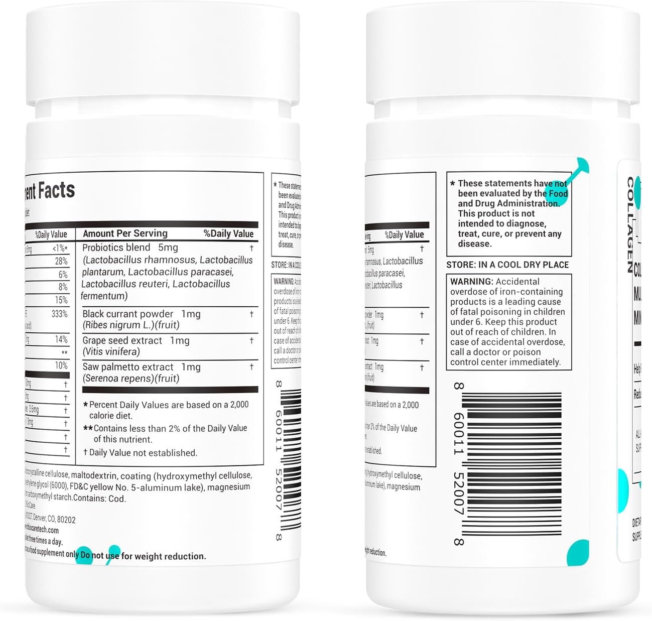 DrBioCare Colágeno para Mujeres: Suplemento de Belleza con Vitaminas y Minerales
