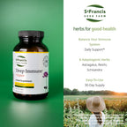 Deep Immune® de St. Francis Herb Farm – Suplemento Inmunológico, 90 Cápsulas