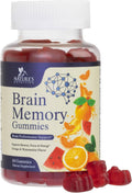 Nature's Nutrition Gominolas para el Cerebro - 3X Fuerza con Fosfatidilserina, B6, B12 y Nootrópicos para Memoria, Enfoque y Concentración - 60 Gominolas