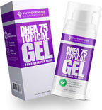 Phytogenesis DHEA 75 Gel Tópico, 75 mg por bombeo, 1 mes de suministro