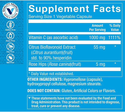 The Vitamin Shoppe C-1000 Complex, 1000 mg, 100 Cápsulas – Image 2
