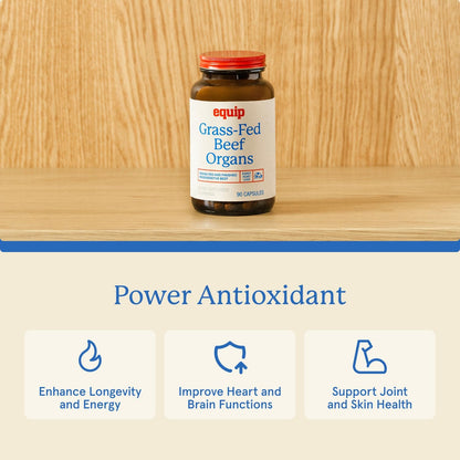 Equip Órganos de Res Alimentados con Pasto - Extracto de Hígado, Riñón y Corazón Liofilizado - Suplemento Multivitamínico – Image 4