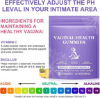 Premium Feminine Balance Gummies - Probióticos Femeninos con Vitamina C y Sabor a Piña