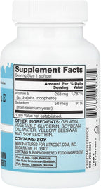 Vitacost Natural Vitamin E with Selenium, 90 Softgels