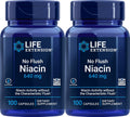 Life Extension Niacina sin enrojecimiento 640 mg, 100 Cápsulas (Paquete de 2)