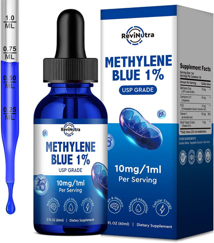 Gotas de Azul de Metileno, Grado – Azul de metileno USP 1% : Compuesto de grado farmacéutico con pureza del – Image 1