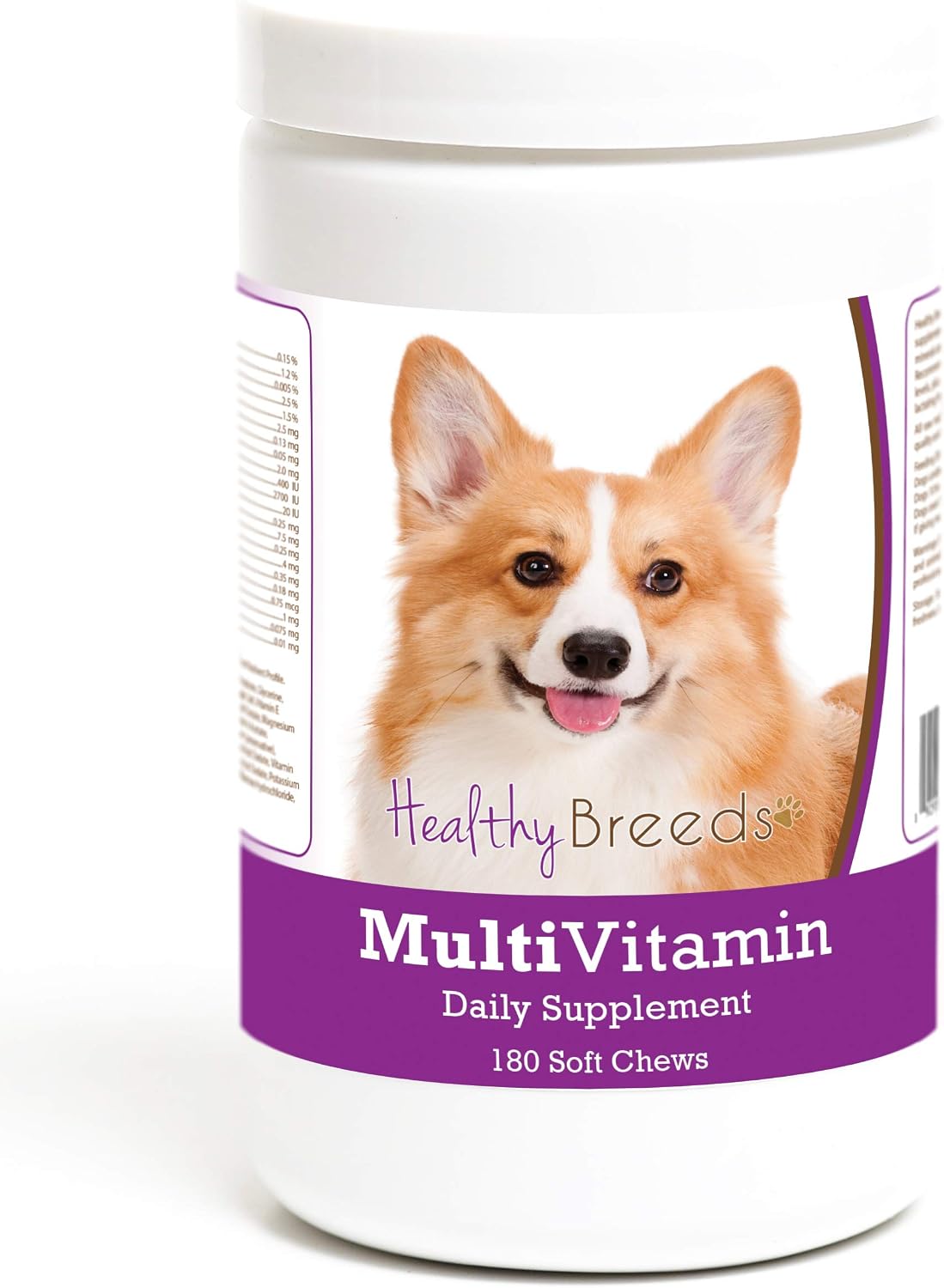 Healthy Breeds Pembroke Welsh Corgi Multivitamin Soft Chew for Dogs 180 Count