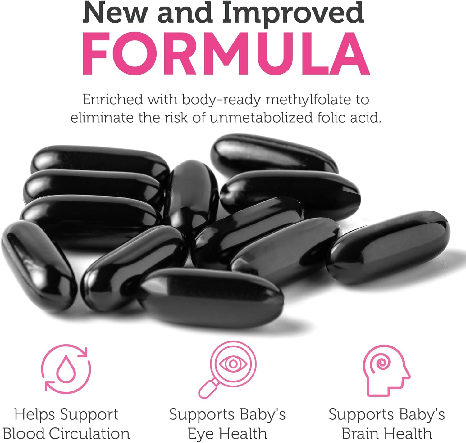 Zahler Prenatal +DHA 300 - Prenatal con Folato Metilado y DHA - 60 Cápsulas Blandas
