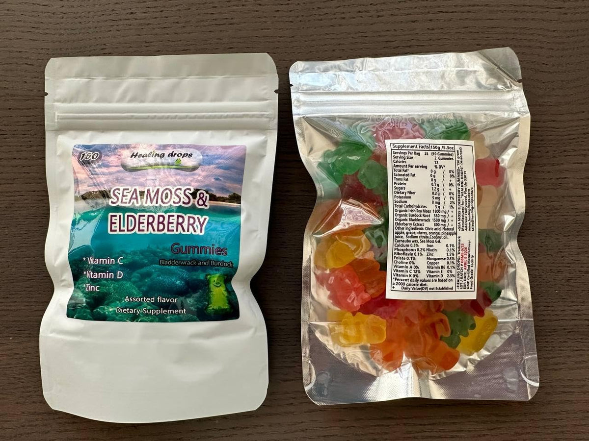 Irish Sea Moss Gummies - Orgánicas, – Irish Sea Moss (Chondrus Crispus) : Alga roja silvestre rica en minerales – Image 4