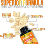 Nature's Peak Vitamina C 1000 mg con Rosa Mosqueta - 60 Comprimidos Masticables Sabor Naranja Sin Azúcar
