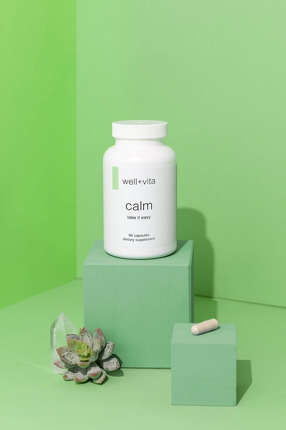 Well+vita Calm - Complemento para la Relajación y el Sueño (90 Cápsulas Veganas)