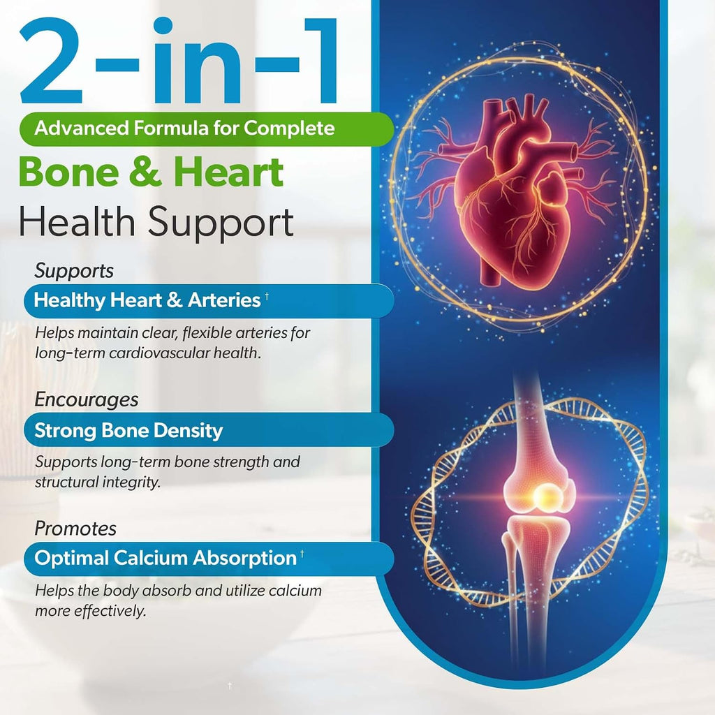 TrueMed Vitamina D3 K2 5000 UI (MK-7 125 mcg) – 120 Cápsulas Veganas – Suplemento de D3 y K2 para Huesos, Corazón e Inmunidad