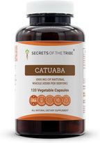 Secrets of the Tribe Catuaba 60 Cápsulas, 1000 mg, Corteza Seca Wildcrafted de Erythroxylum catuaba