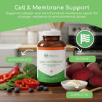 Cell Nutrients – Suplemento Mitocondrial para Reparación Celular, 120 Cápsulas