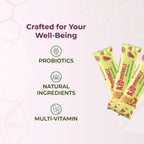 Youngevity Kidsprinklz Multivitamínico en Polvo Sabor Sandía - Multivitaminas y Probióticos para Niños - 30 Dosis