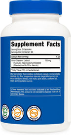 Nutricost Extracto de Castaño de Indias 700 mg por dosis, 180 Cápsulas