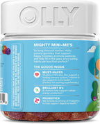 OLLY Kids Multivitamin & Probiotic Gummy - Gomitas Multivitamínicas con Probióticos para Niños, Sabor Berry, 70 Unidades