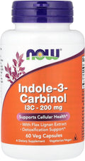 NOW Foods Indol-3-Carbinol 200 mg - 60 Cápsulas Vegetales