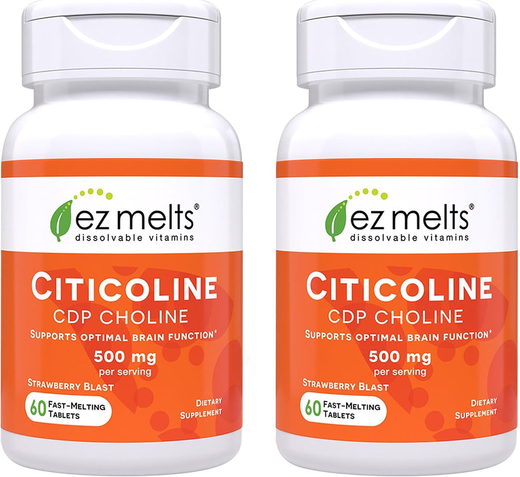 EZ Melts Citicolina - 60 Comprimidos Bucodispersables Sabor Fresa