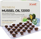 Hi Well Premium Aceite de Mejillón de Labios Verdes - 200 Cápsulas Blandas