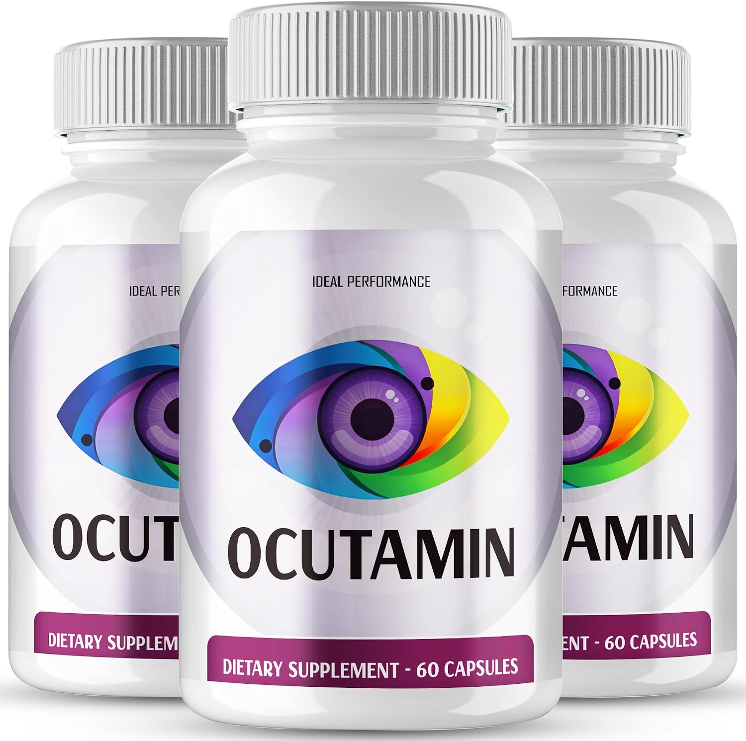 IDEAL PERFORMANCE Ocutamin Vision Suplemento para la Visión - 180 Cápsulas (Pack de 3)