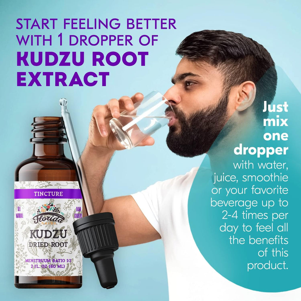 Extracto de Kudzu Orgánico - Suplemento Natural de Raíz de Kudzu - Sin Alcohol - 60 ml