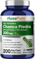 NusaPure Chanca Piedra, 200 mg, 200 Cápsulas Veganas (No OGM, Vegano)