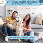 Reviact Complemento para Piel y Pelaje para Perros - Masticables de Aceite de Pescado Omega 3 con DHA, EPA y Biotina, 60 Unidades