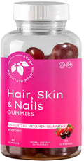 Mountain Meadow Herbs Gominolas para Cabello, Uñas y Piel con Biotina (60 unidades)