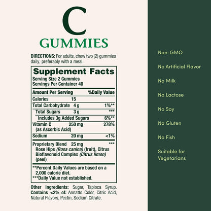 Nature's Bounty Vitamina C Gummies, Sabor – Personas con una dieta baja en frutas y verduras: Aquellos que no – Image 6