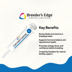 Breeder's Edge Get Him Going, Suplemento de Rendimiento Reproductivo para Perros y Gatos Machos, Apoya la Libido, Energía, Equilibrio Hormonal y Fertilidad, con Hierba de la Cabra, Maca, Ashwagandha, Fabricado en EE. UU., 30 ml