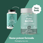 Biotina 5000 mcg - Suplemento para Cabello, Piel y Uñas - 120 Cápsulas Blandas Veganas