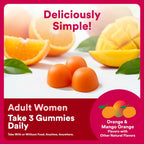 SmartyPants Women's Plus 50+ Multi & Omegas Multivitamínico Gummies con Omega 3 DHA/EPA, Metilfolato, CoQ10 - 90 Gominolas