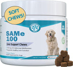Pawsitive SAMe 100 mg para Perros – Complemento Hepático con S-Adenosilmetionina – Sabor a Bacon – 30 Comprimibles