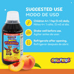 GirafKids Multivitamínico Líquido para Niños (237 ml) - con Biotina, Vitamina A, Complejo B, Ácido Fólico, Omega-3 y Beta Glucano
