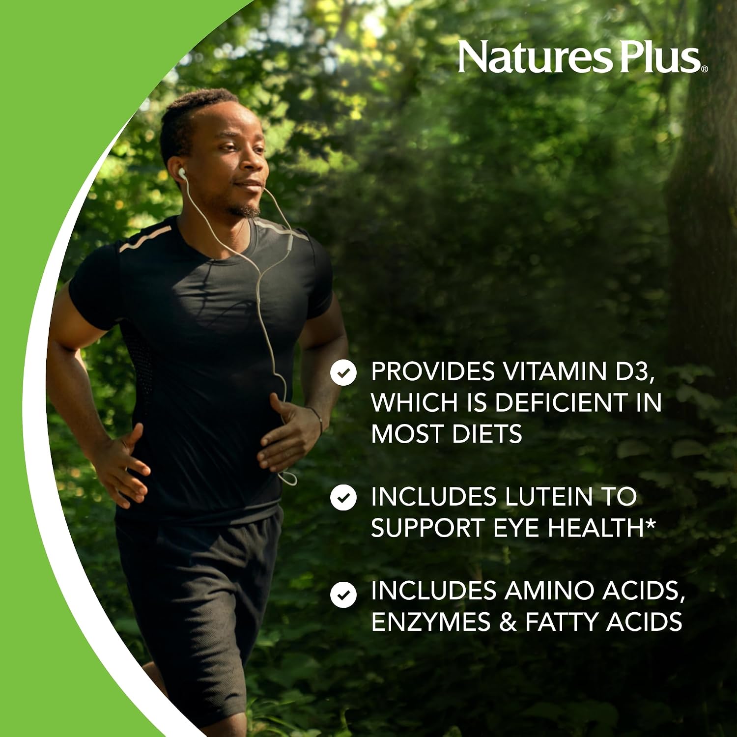 NaturesPlus Ultra Source of Life No-Iron Multivitamin - 180 Comprimidos - Sin Hierro con Luteína y Vitamina D3