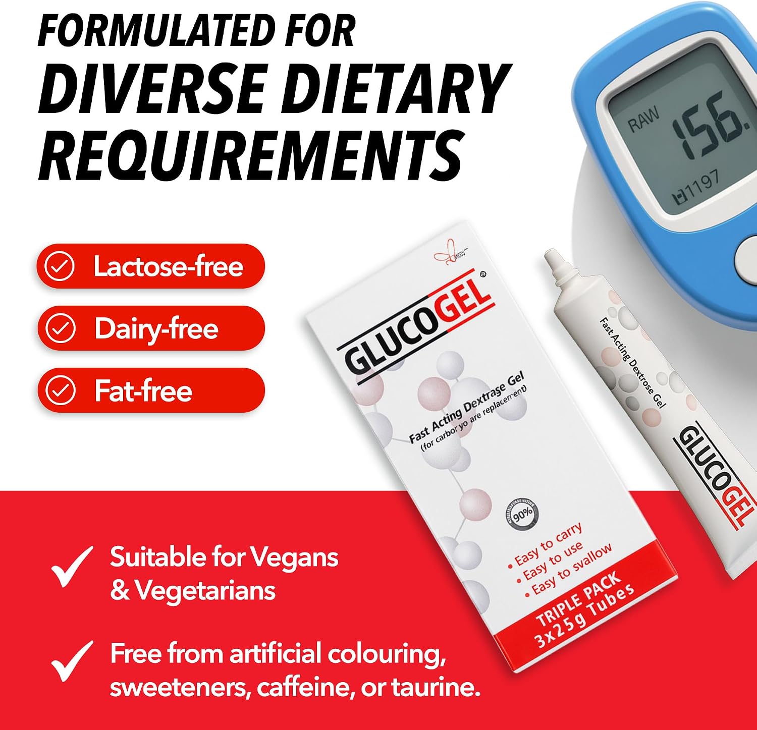 Glucogel 3x25g Tubos