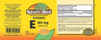 Nature's Blend Vitamina E 400 IU, 100 Cápsulas