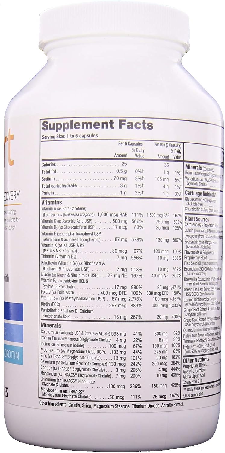 Nutriex Sport Multivitamínico Completo con Glucosamina y Condroitina, 270 Cápsulas