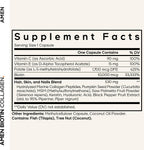 Amen Biotin Collagen Vitamins+ Biotina 10.000 mcg con Colágeno Marino, 90 Cápsulas