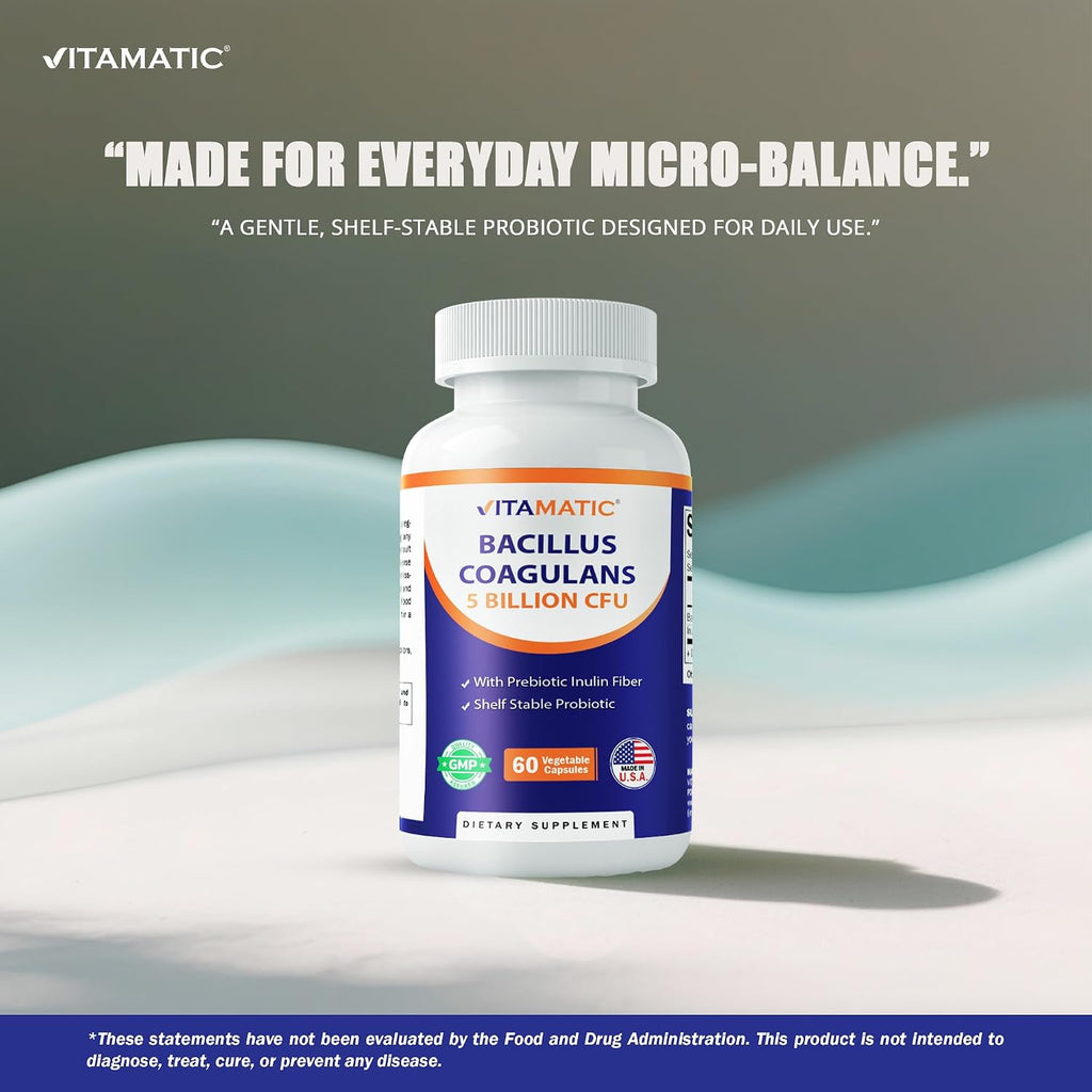 Vitamatic Bacillus Coagulans Probiótico Estable - 60 Cápsulas Vegetales