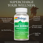 SOLARAY Once Daily High Energy Multivitamin – Mujeres y Hombres – 30 VegCaps