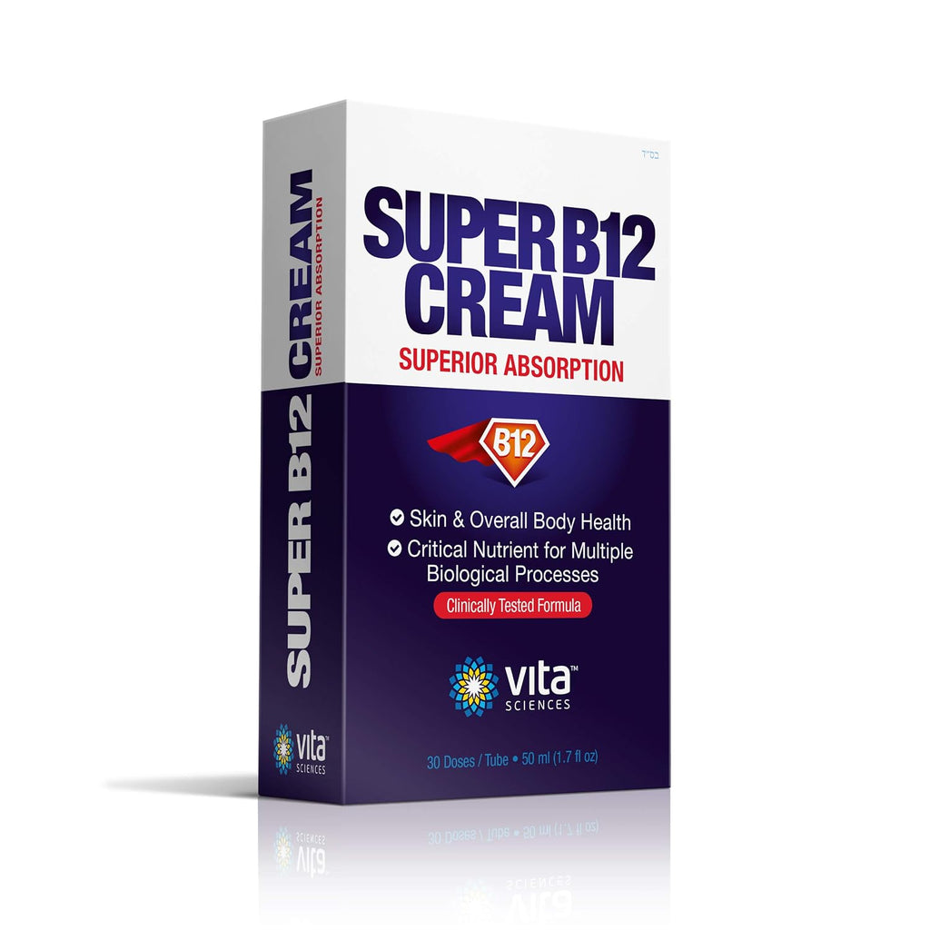 Vita Sciences Super B12 Cream - Crema Tópica de Vitamina B12 con Metilcobalamina Bioactiva
