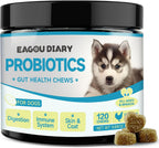 Probióticos para Perros con Prebióticos, Leche de Cabra, Omega 3 y Vitaminas - 120 Masticables