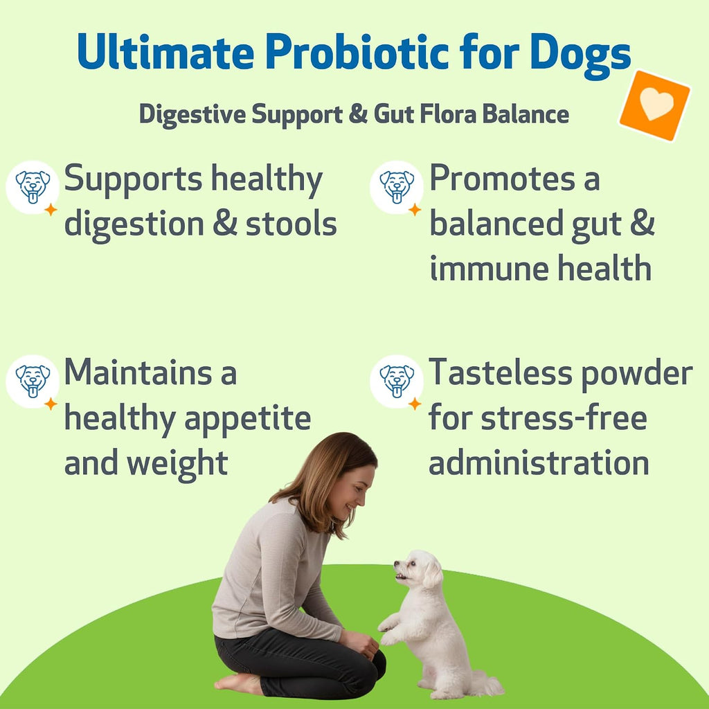 Pet Wellbeing Ultimate Probiotic 9 Cepas para Perros y Gatos - Apoyo Natural para la Digestión y Salud Urinaria 160 g