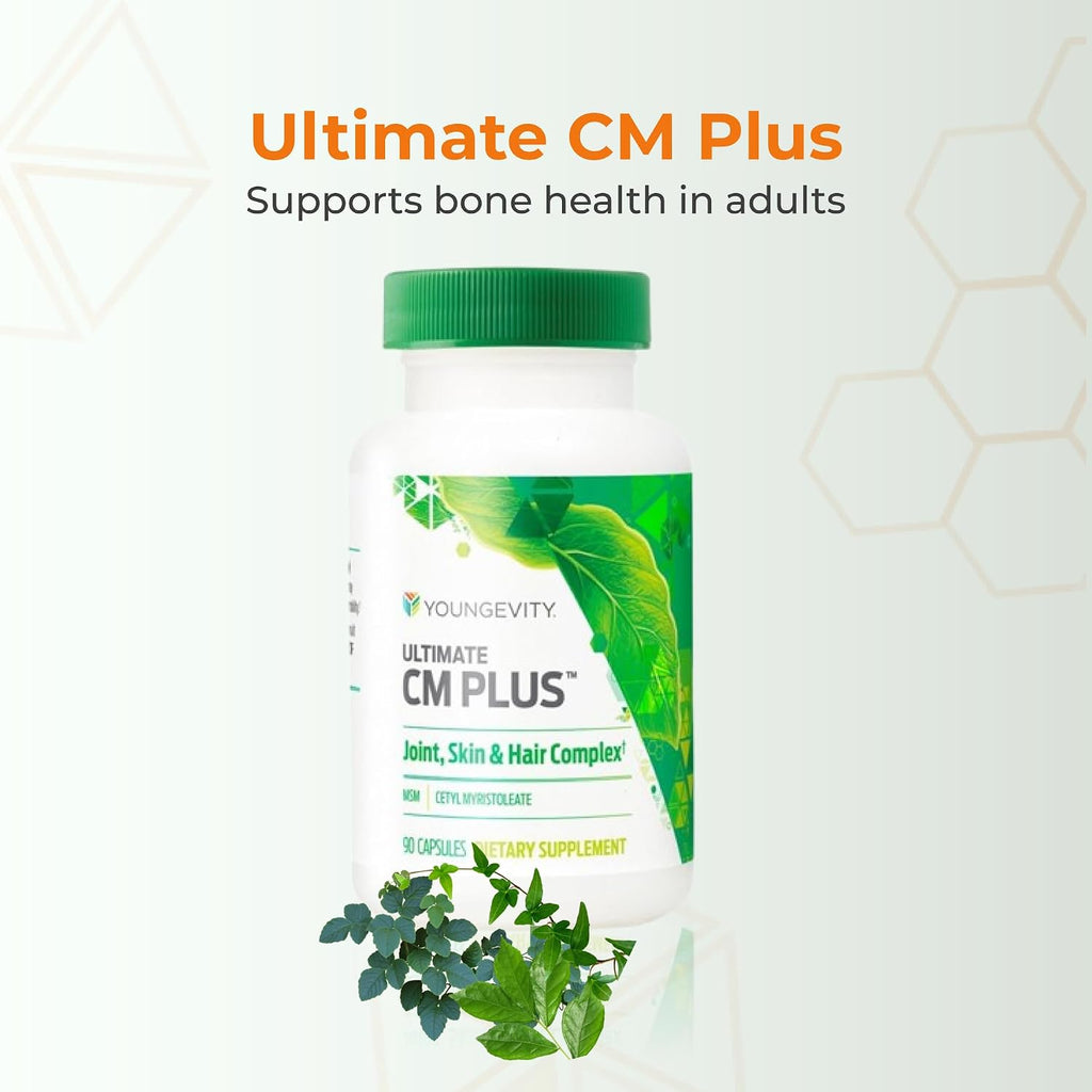 Youngevity Ultimate CM Plus - Complejo para la salud ósea y muscular (90 cápsulas)