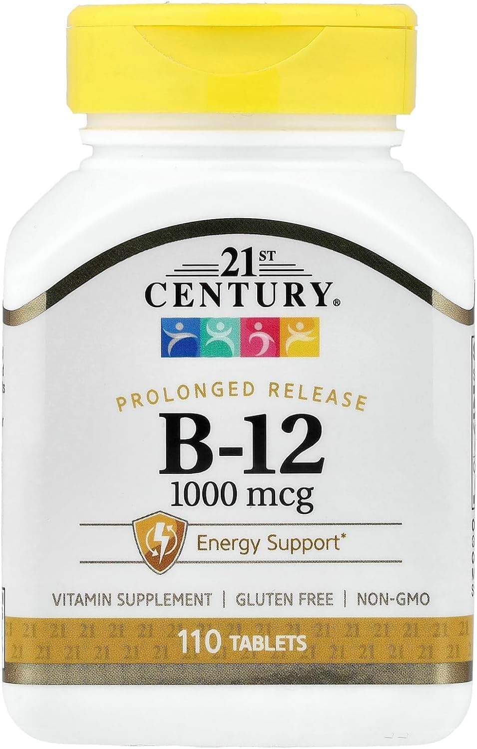 21st Century B-12 1000 mcg Comprimidos de Liberación Sostenida, 110 Unidades (Paquete de 6)